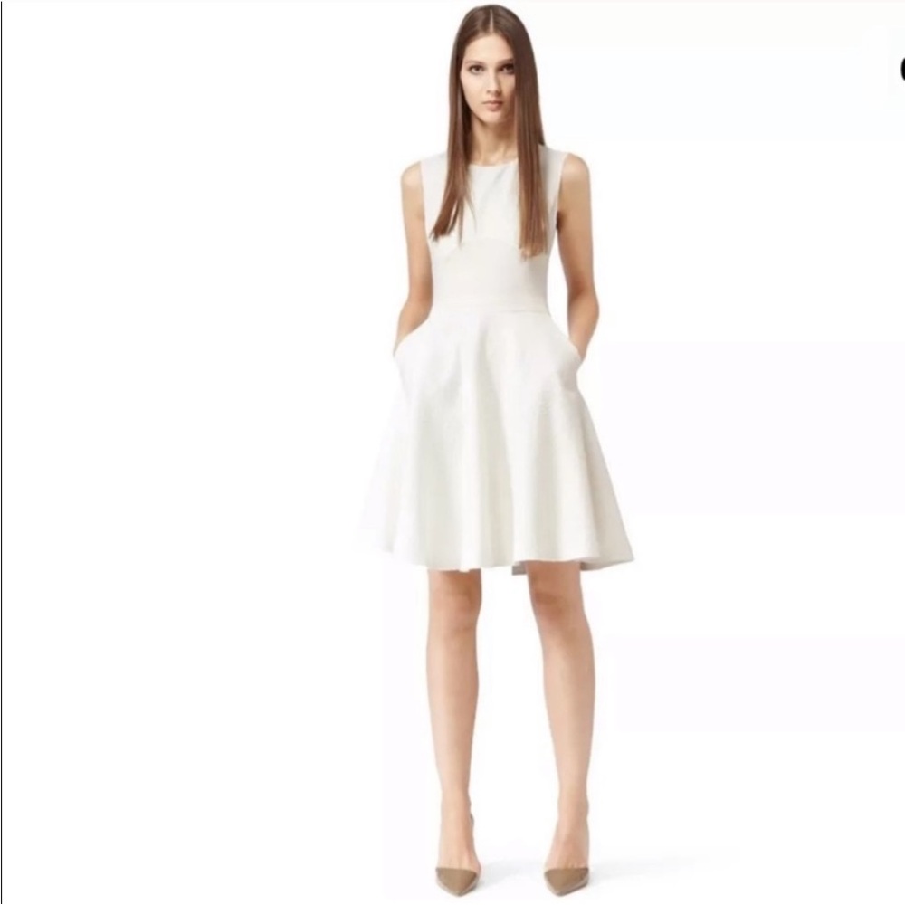 REISS Natalie Cut Out Open Back Flared Dress size US 4